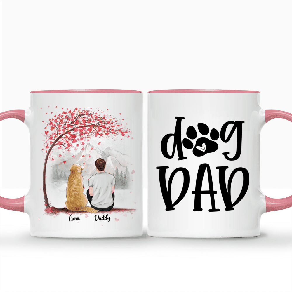 Personalised Blue Dog Mug for Dad Mug / Daddy BEST DAD 