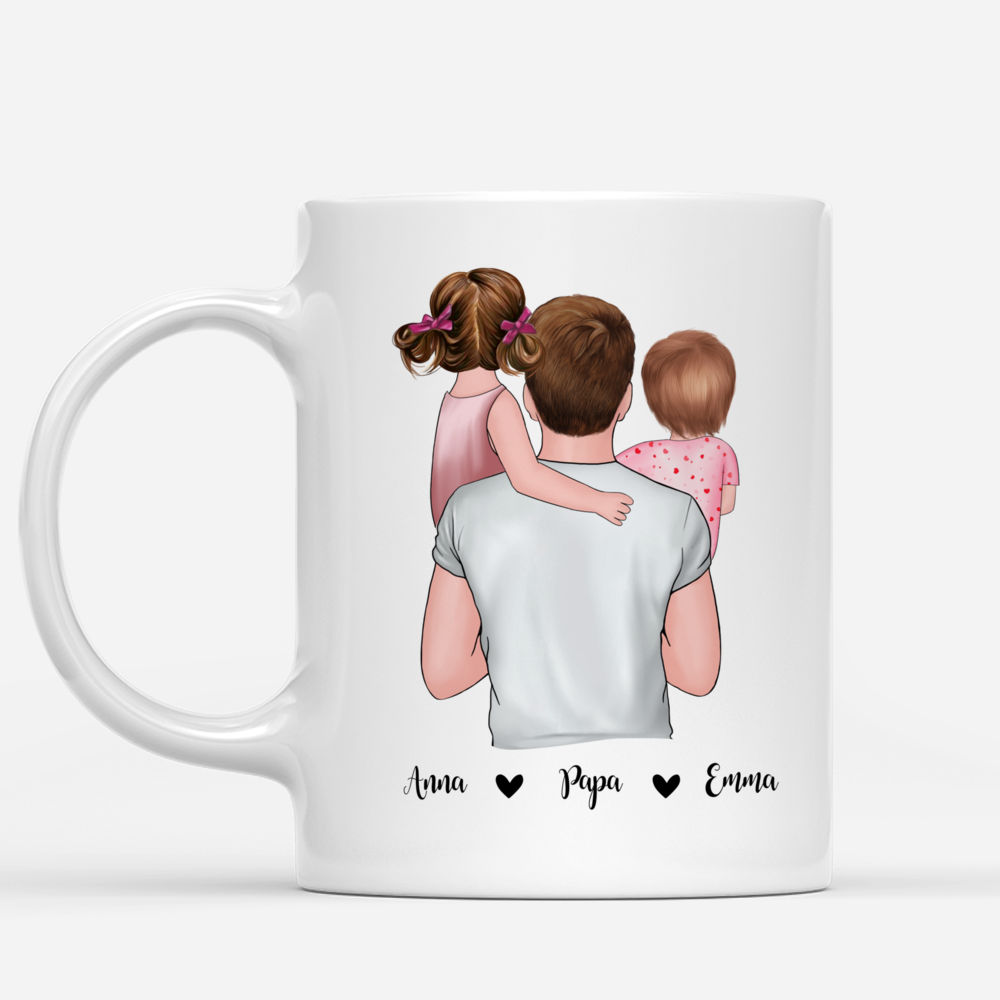 Family - Father & Children - Happiness Is Being A Dad - Personalized Mug_1