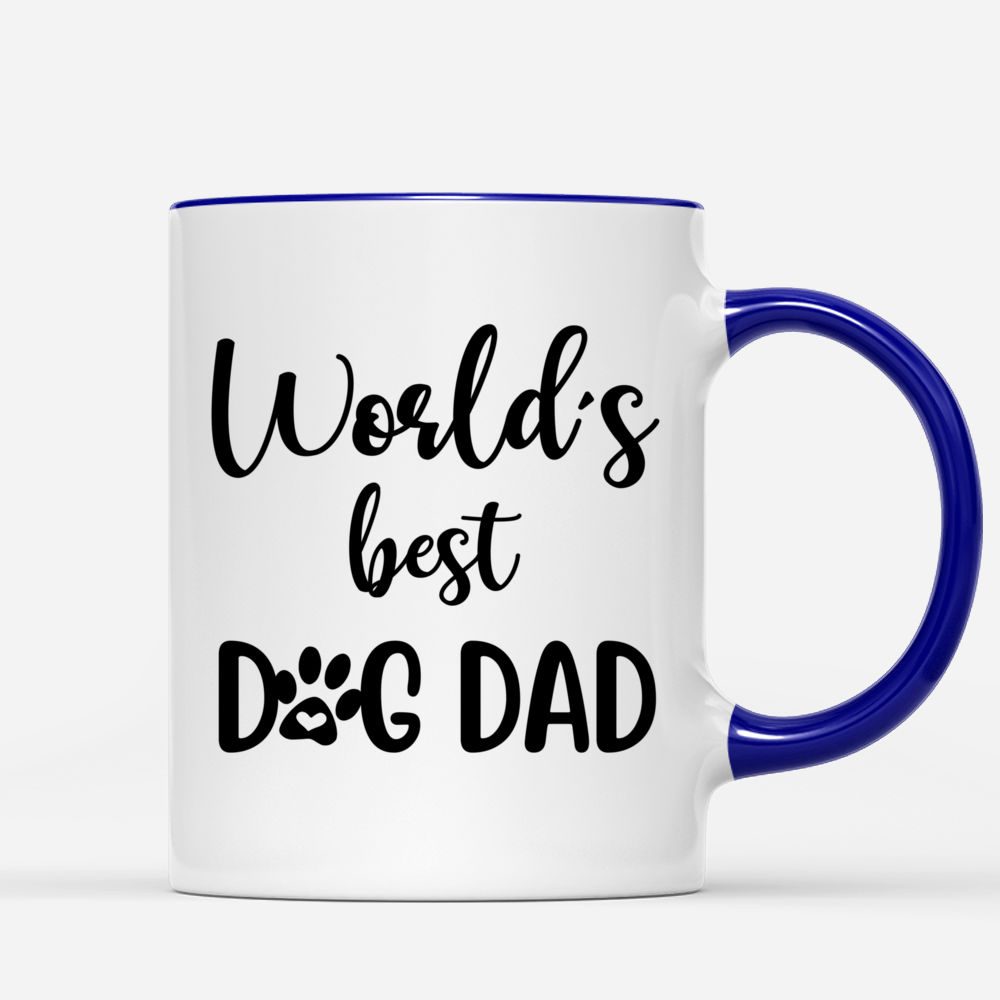 Personalised Blue Dog Mug for Dad Mug / Daddy BEST DAD 