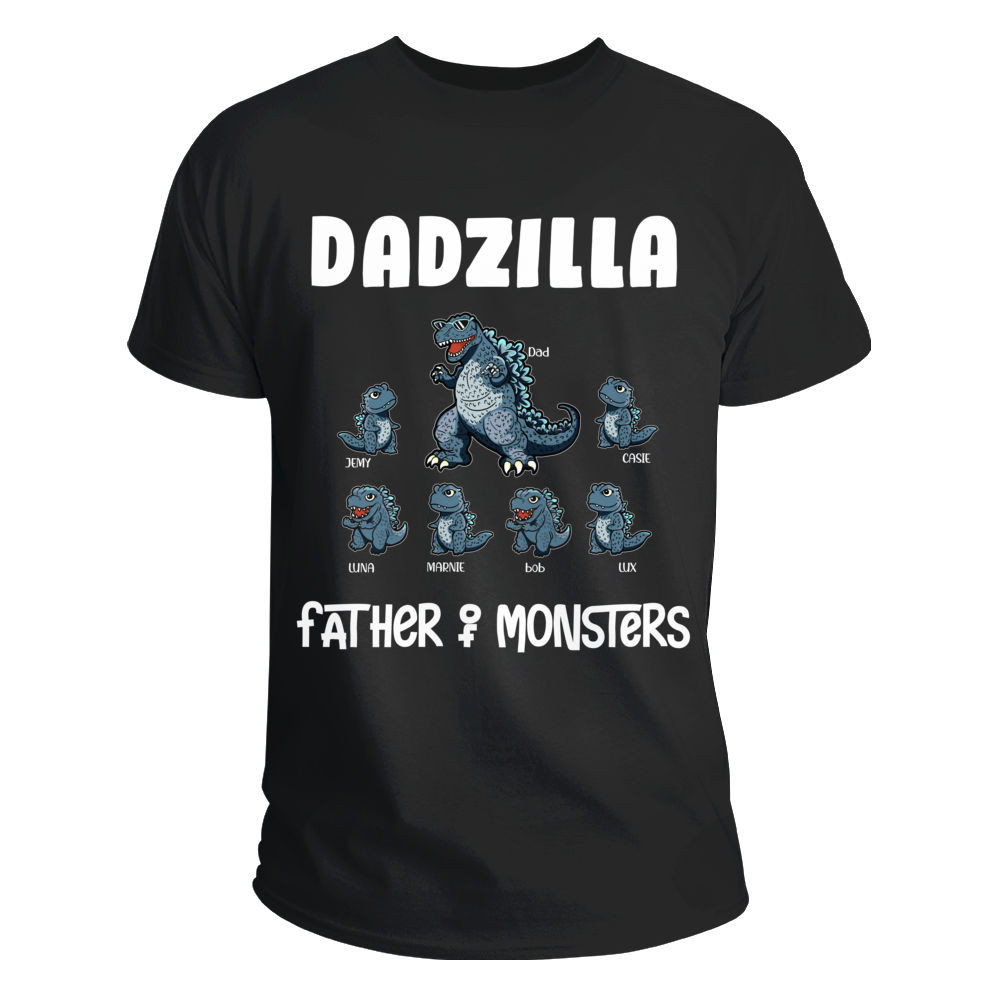 Personalized Shirt - Dadzilla Shirt - Dadzilla Father of monsters_2