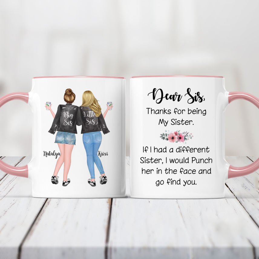 Personalized Sister Mugs - Custom Gifts for Your Dear Sisters
