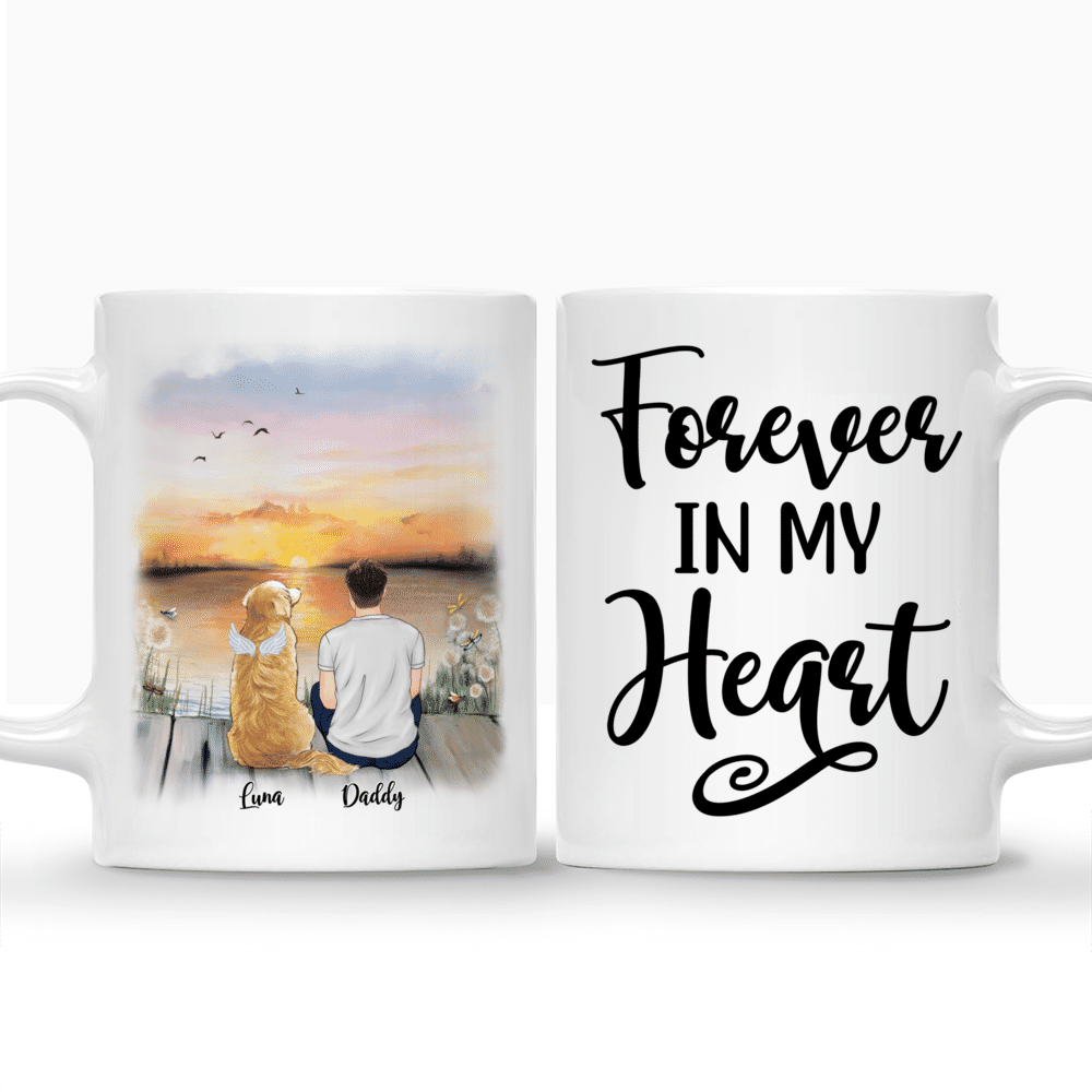 Man and Dogs - Forever In My Heart (4550) - Personalized Mug_3