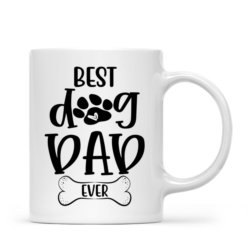 Personalized Mug - Man and Dogs - Best Dog Dad Ever (4550)_2
