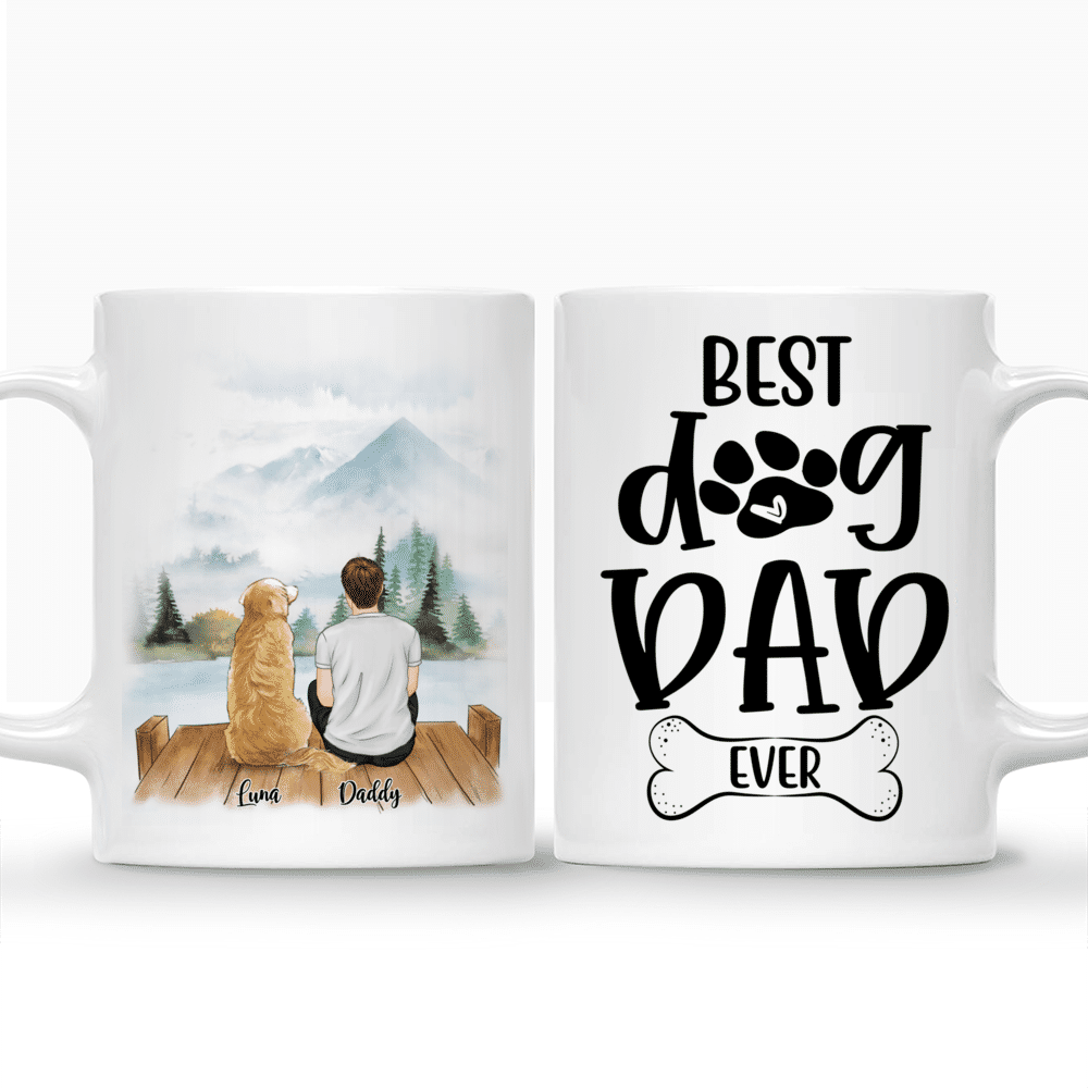 Man and Dogs - Best Dog Dad Ever (4549) | Personalized Mugs | Gossby_3