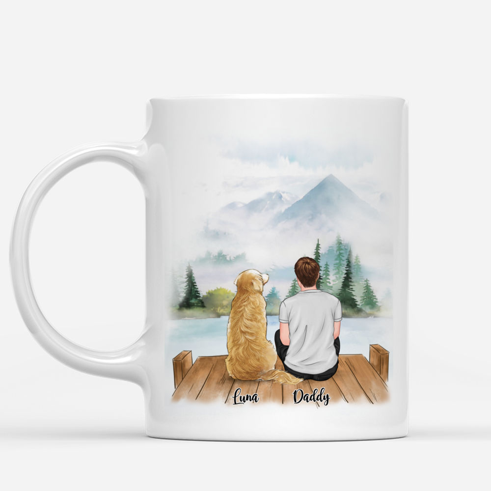 Man and Dogs - Best Dog Dad Ever (4549) | Personalized Mugs | Gossby_1