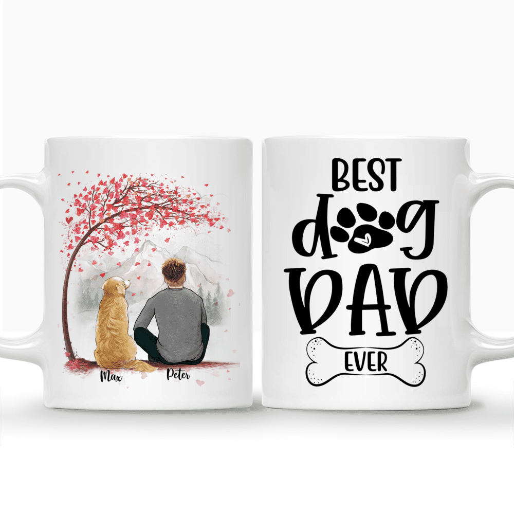 Man and Dogs - Best Dog Dad Ever (4519) | Personalized Mugs | Gossby_3