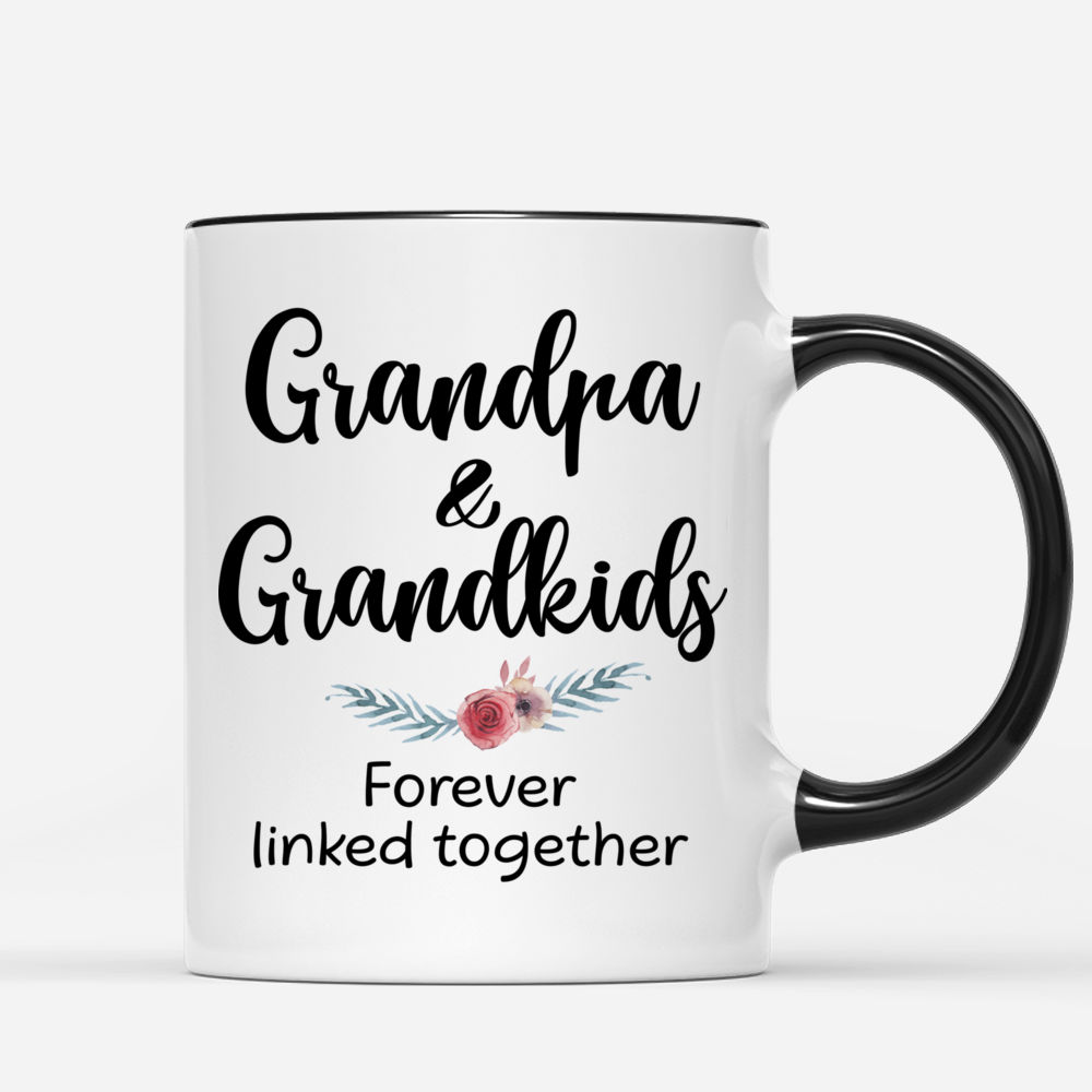 Personalized Mug - Grandpa & Grandkids - Grandpa & Grandkids Forever Linked Together_2