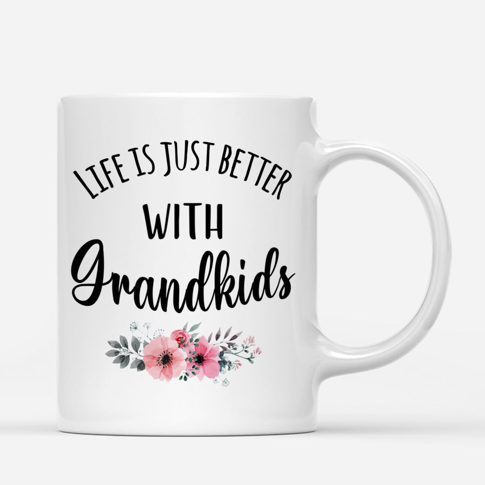 Grandpa & Grandkids - Life Is Better With GrandKids - Personalized Mug_2