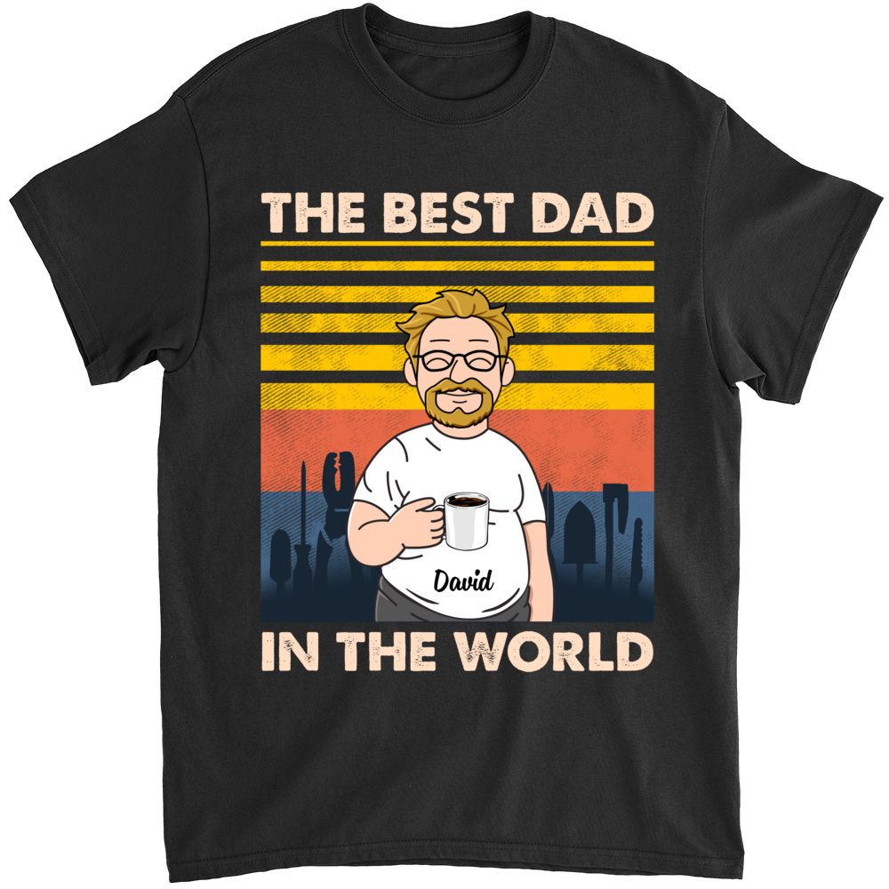 Super Dad - The Best Dad In The World - Personalized Shirt