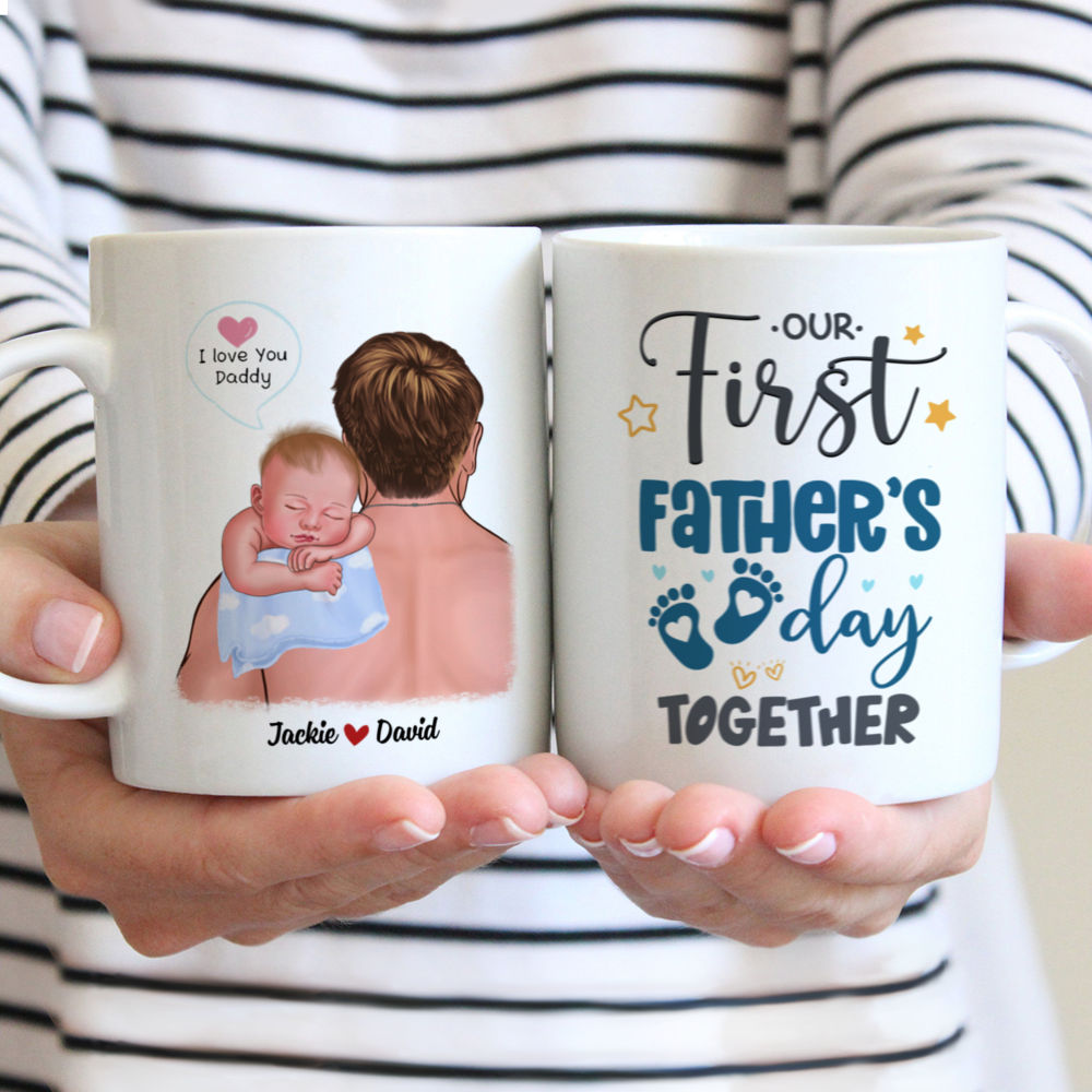 1st Father's Day - Our First Father's Day Together | Personalized Mugs | Gossby
