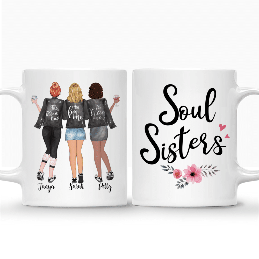 Topic - Personalized Mug - 3 Girl Full Body - Soul Sisters - Personalized Mug_3