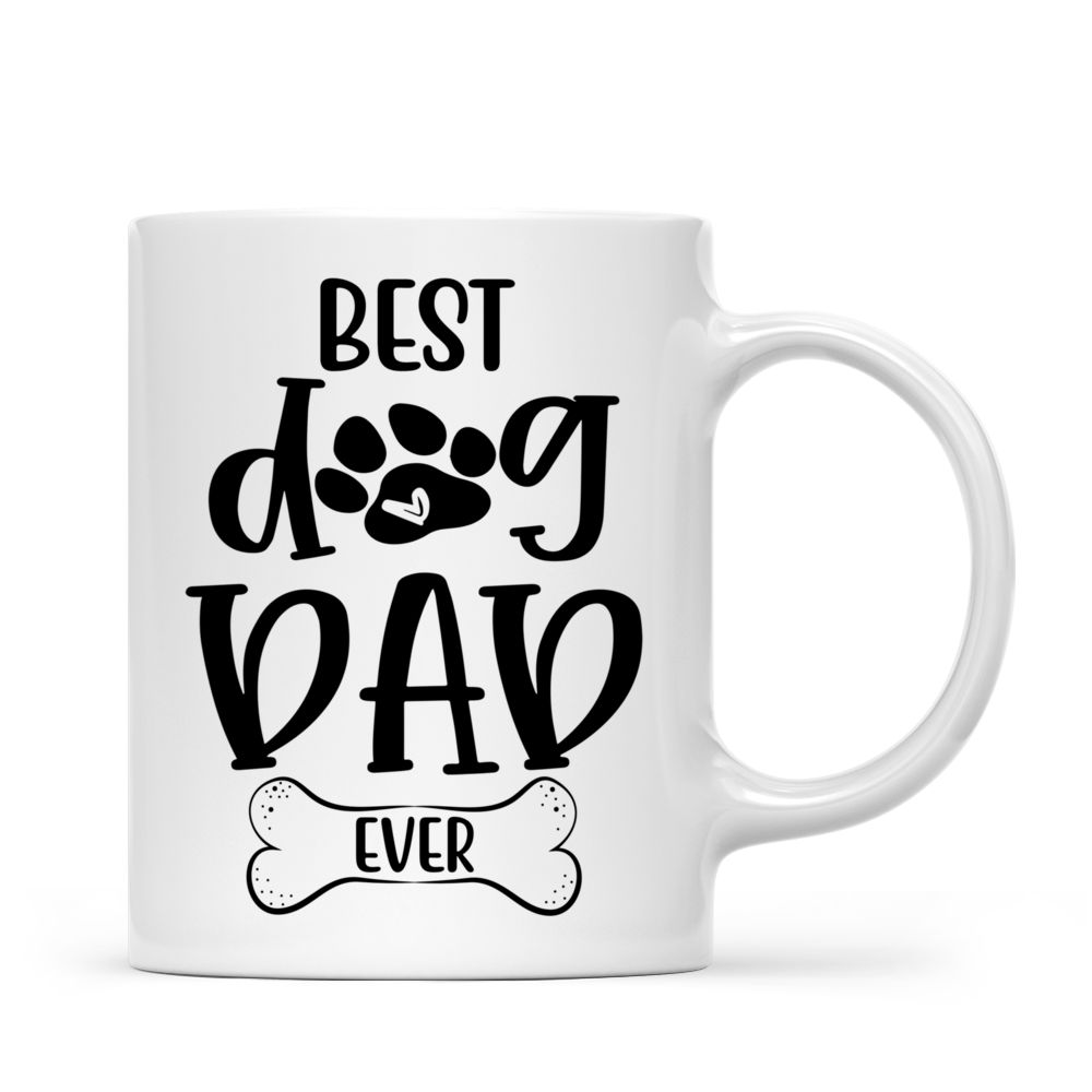 Man and Dogs - Best Dog Dad Ever (4638) | Personalized Mugs | Gossby_2