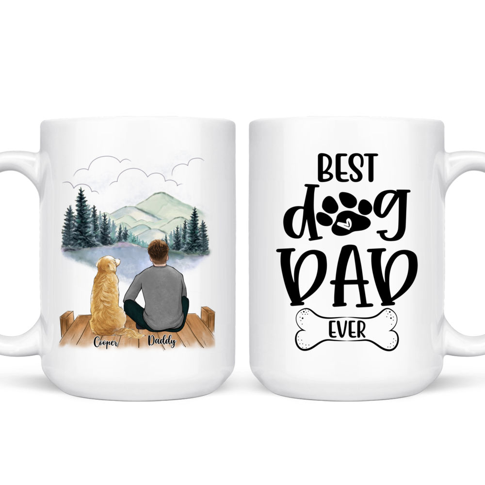 Best Dog Dad Ever – Engraved Polar Camel Dog Dad Travel Mug Cup, Animal  Lover Gift, Dog Lover Gift For Him – 3C Etching LTD