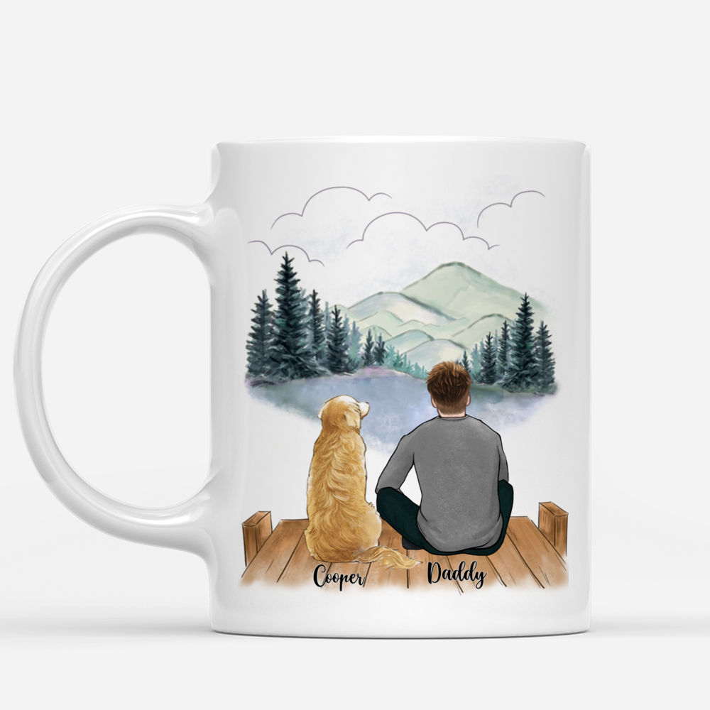 Papa Bear Personalized Blue Coffee Mug