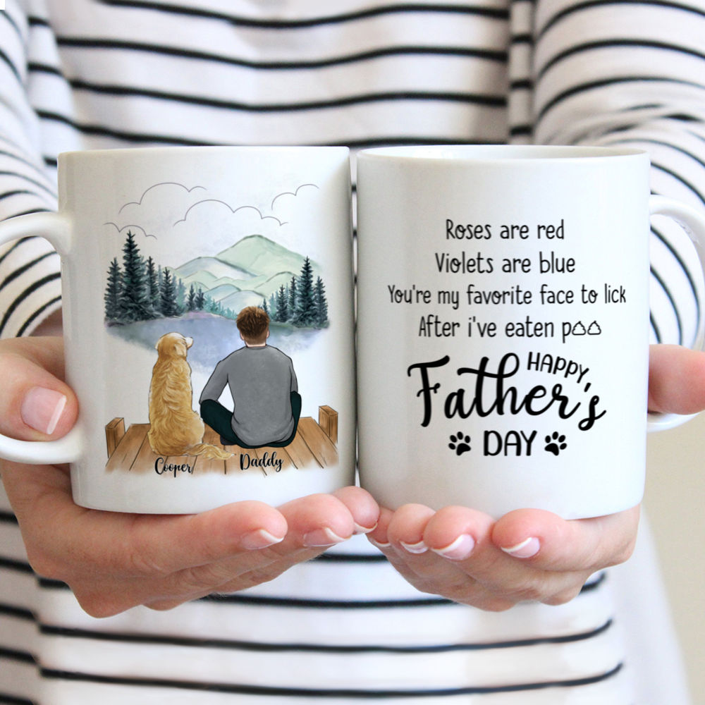 Roses are Red Violets Are Blue, Personalized Mug, Custom Gift for Dog Lovers