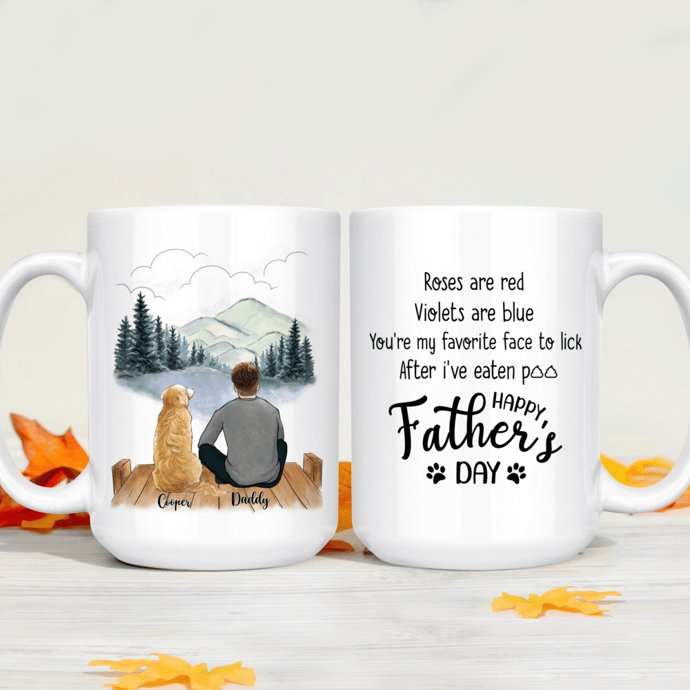 Roses are Red Violets Are Blue, Personalized Mug, Custom Gift for Dog Lovers