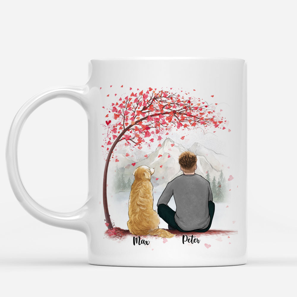 Personalized Mug - Man and Dogs - Roses are red, Violets are blue, You're my favorite face to click...(4519)_1