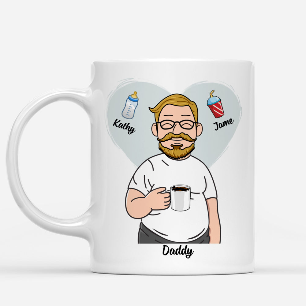 Personalized Mug - For Dad - Proud Father Of A Few Freaking Awesome Kids_1