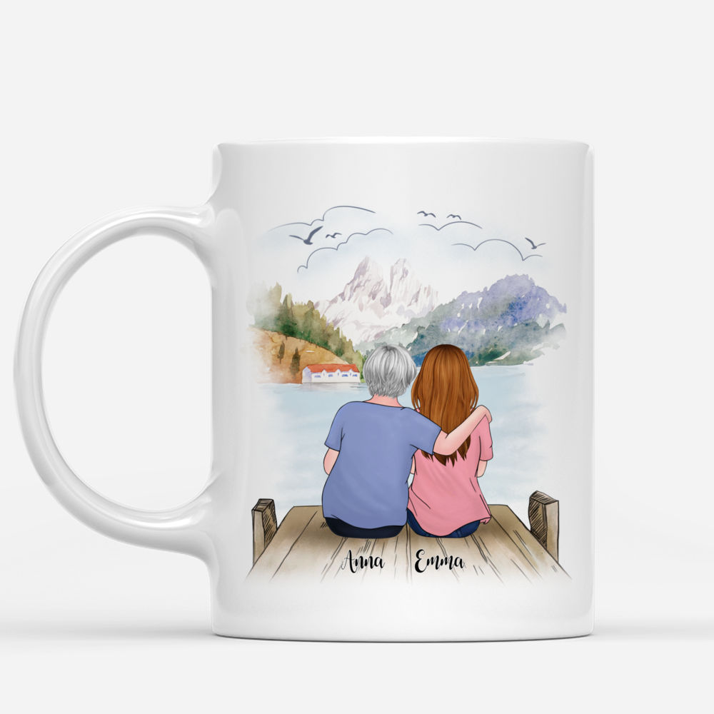 Family Customized Mug - Mother & Daughter Forever Linked Together_1