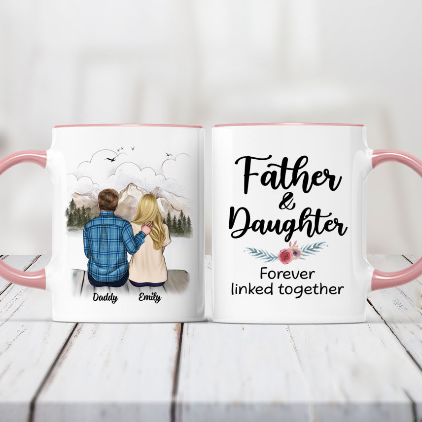 Dad Hand Bumps Custom Kids' Names - Personalized Mug – Macorner