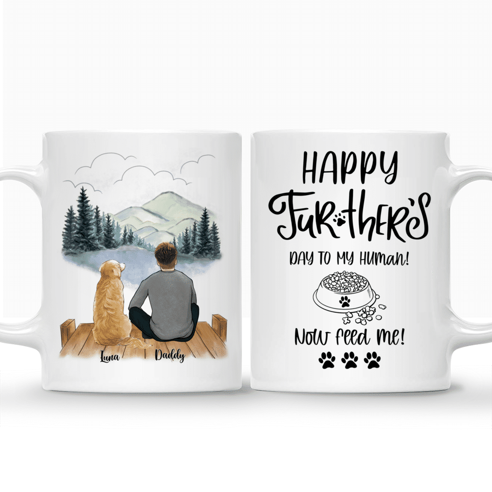 Personalized Mug - Man and Dogs - Happy Fur-ther's Day_3