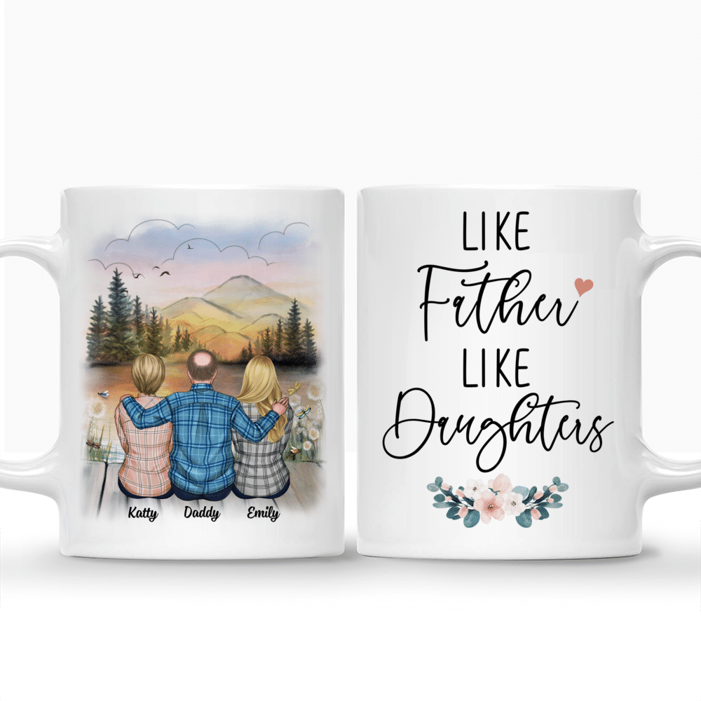 Father & Children (S) - Like Father Like Daughters - 2D - Personalized Mug_3