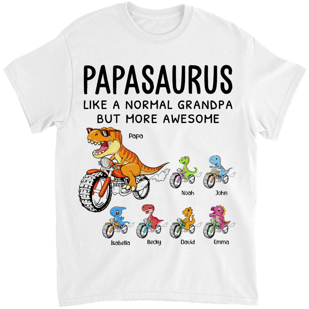 In A World Full Of Dad/ Grandpas Be a Dadasaurus Papasaurus Personaliz