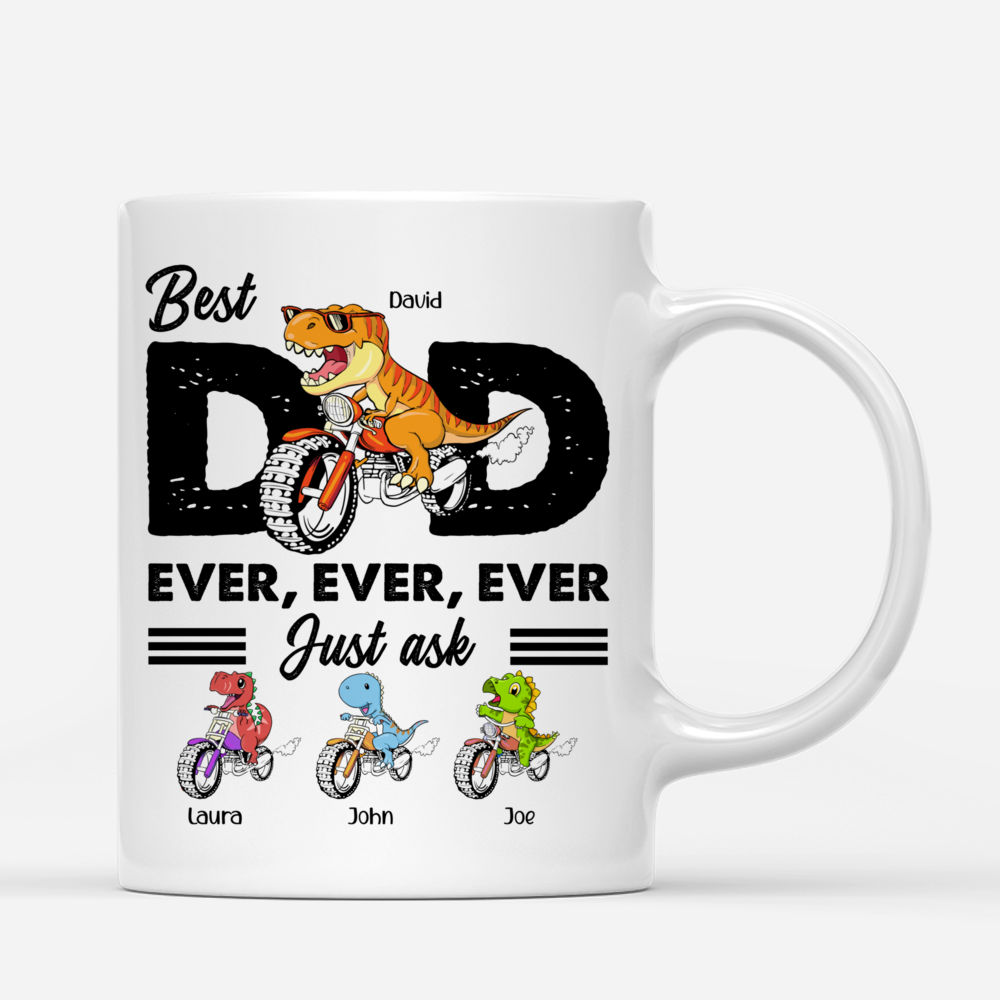 Personalized Mug - Father's Day - Best Dad Ever (Dinosaur)_2