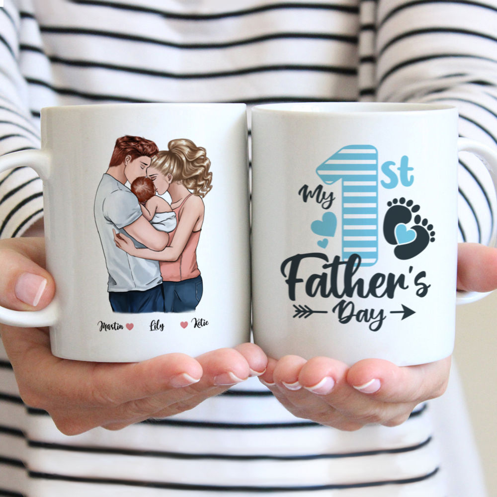 Personalized Mug - Family - My 1st Father day - Ver 2