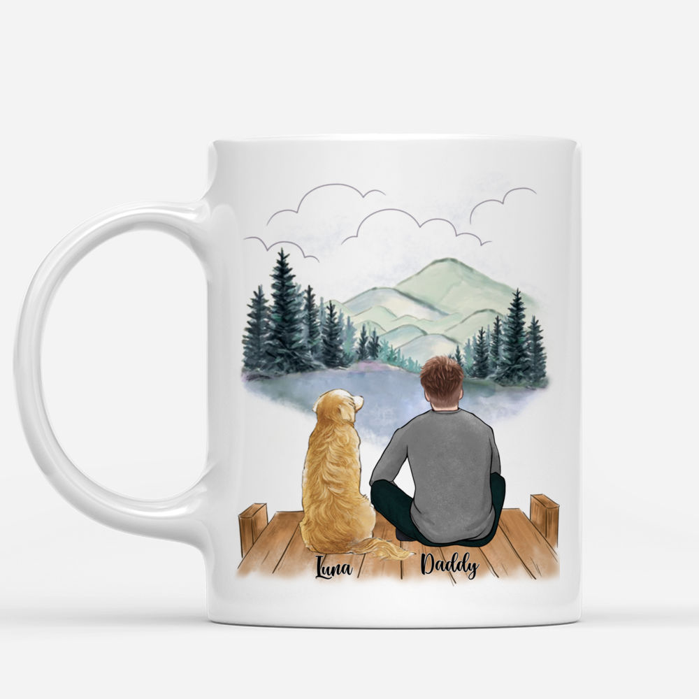 Personalized Mug - Man and Dogs - I Would Fight A Bear For You Dog Dad...(4638)_1