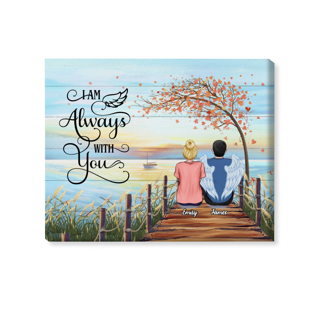 Personalized Wrapped Canvas - I'm Always with You (Memorial Theme)