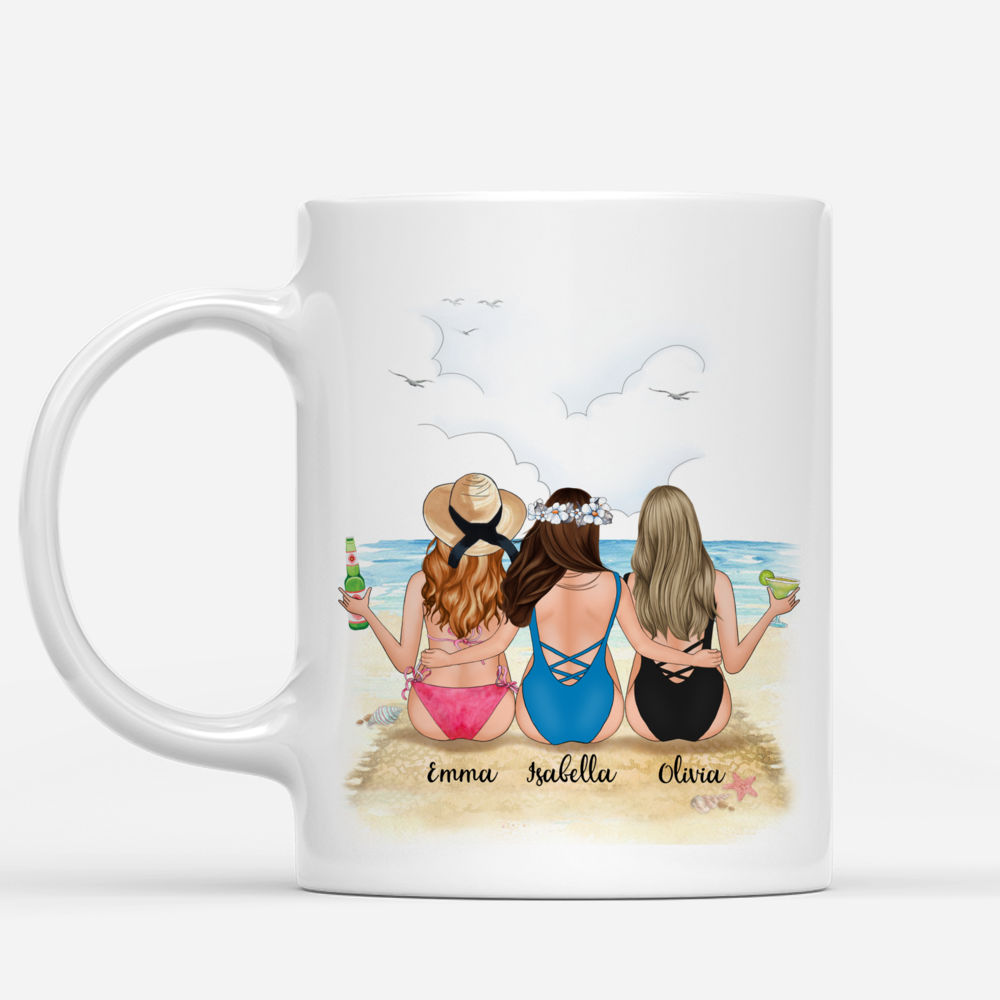 Personalized Mug - Beach Girls - Friends, Sun, Sand And Sea That Sounds Like A Summer To Me_1