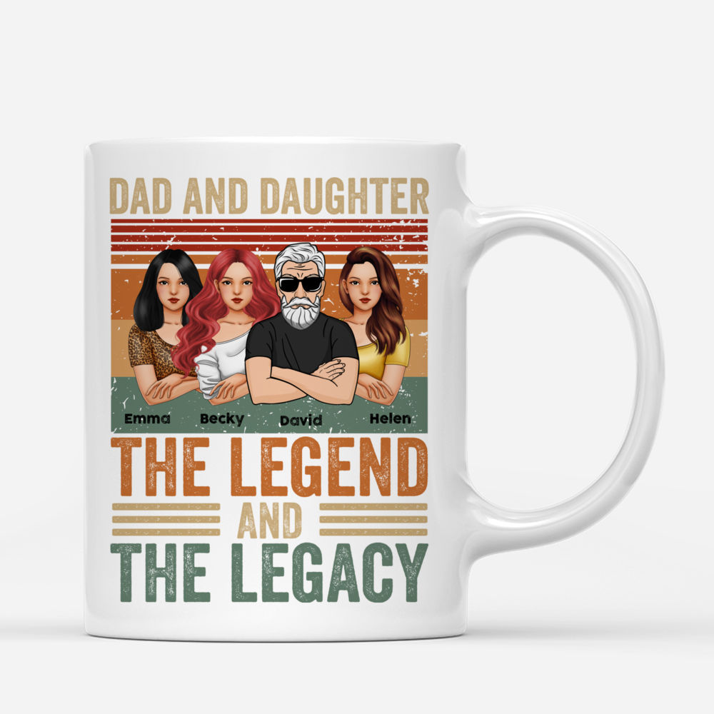 Personalized Mug - Father's Day - Dad and Daughter The Legend and The Legacy_2