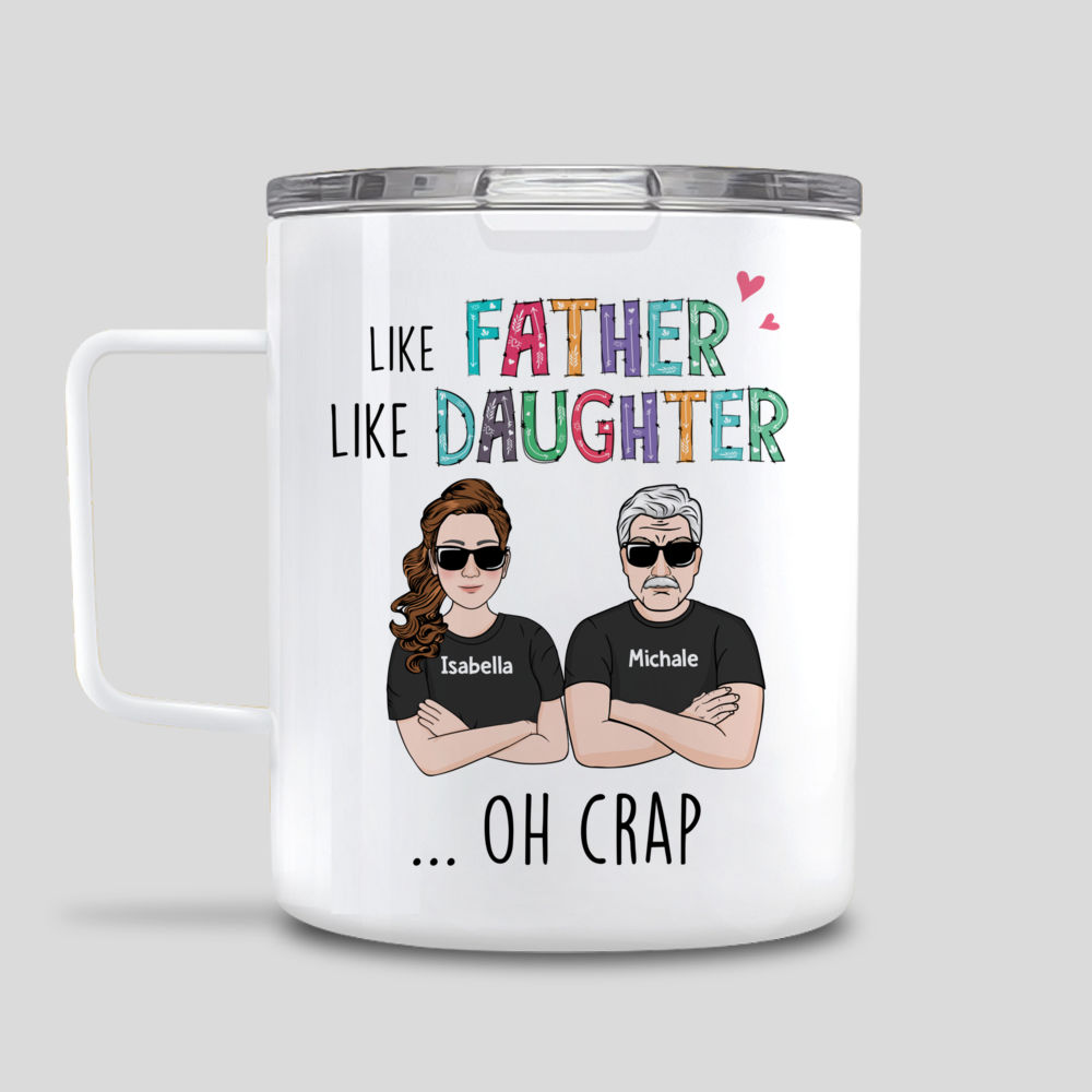 Like Mother Like Daughter Oh Crap Chibi, Personalized Coffee Mug, Moth -  PersonalFury