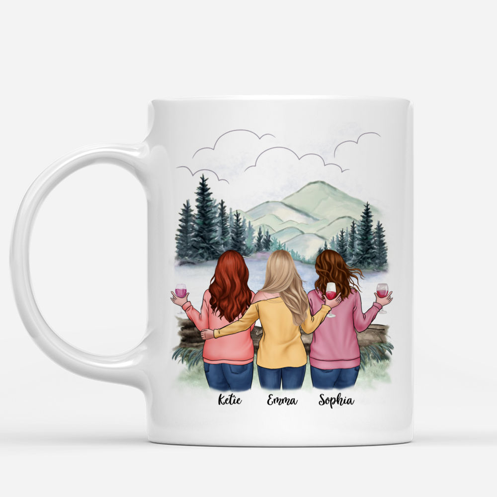 Personalized Mug - Sisters - Sisters forever, never apart. Maybe in distance but never at heart VS2_1