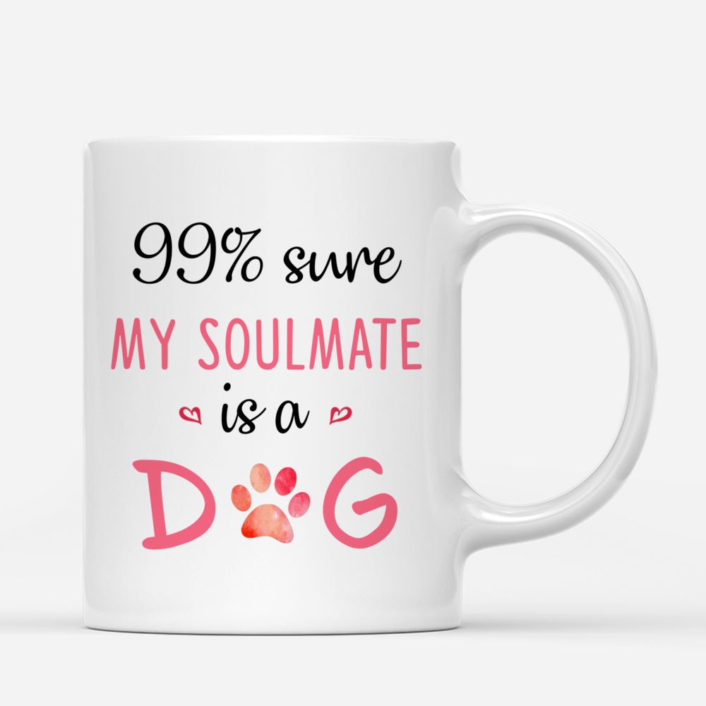 Personalized Mug - Girl and Dogs - 99% Sure My Soulmate Are Dogs - Love (N)_2