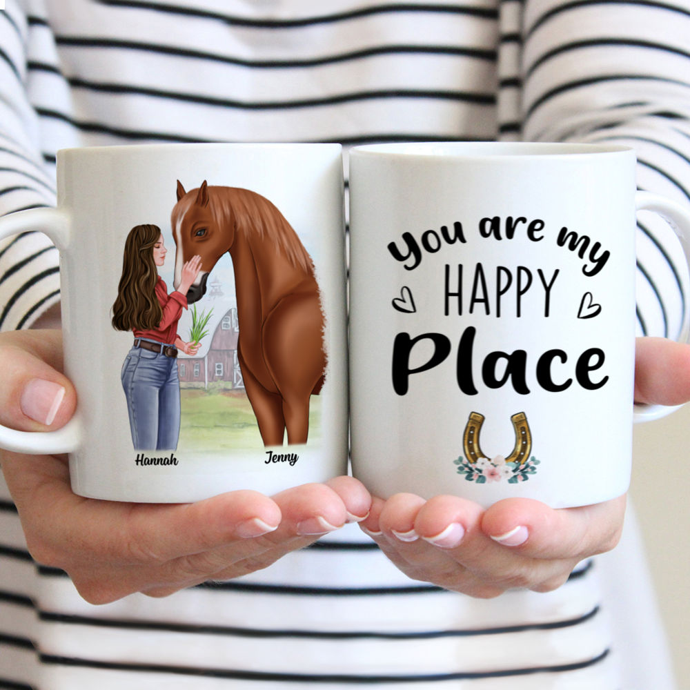Personalized Mug - Horse Lovers - You are my happy place