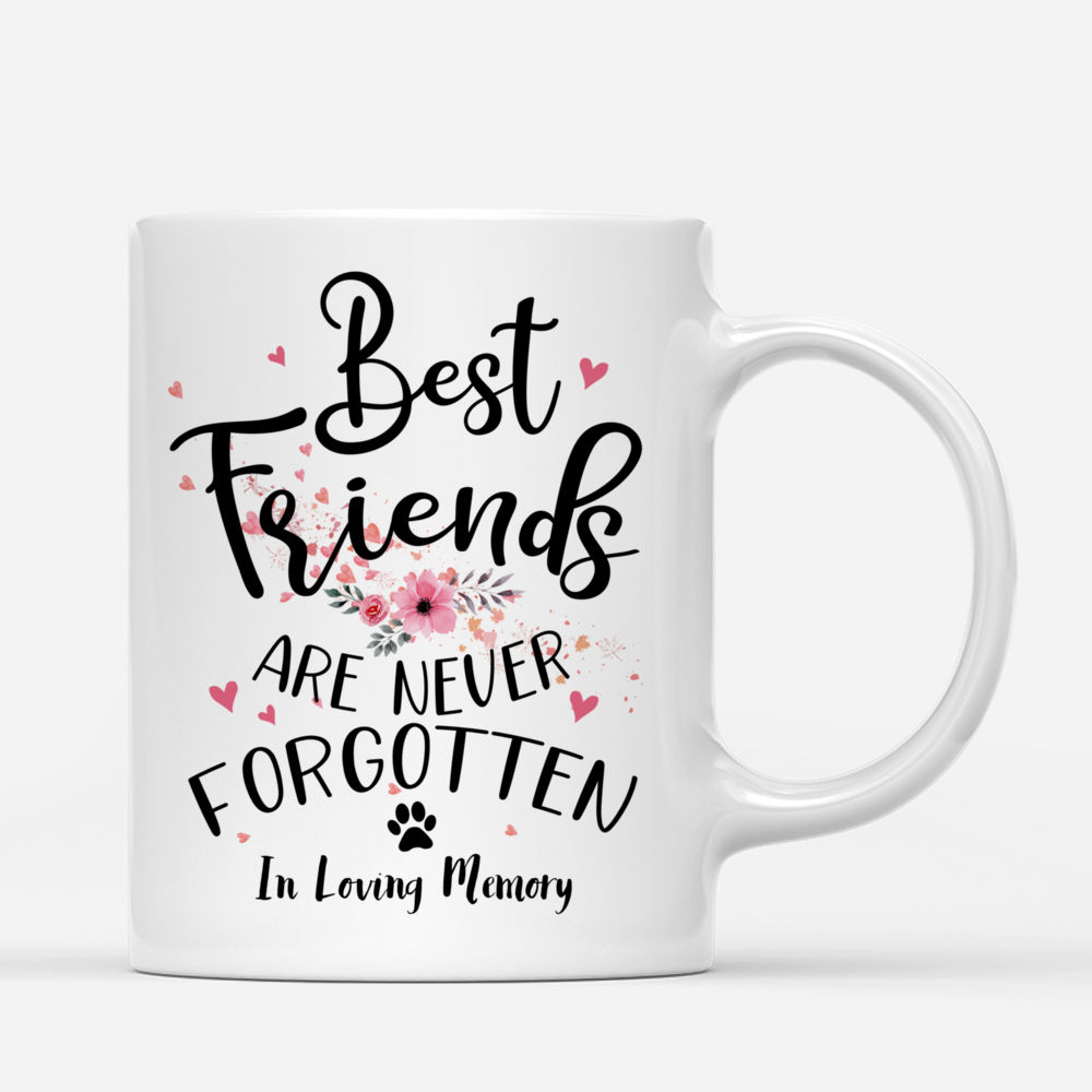 Personalized Mug - Girl and Dogs - Best Friends Are Never Forgotten_2