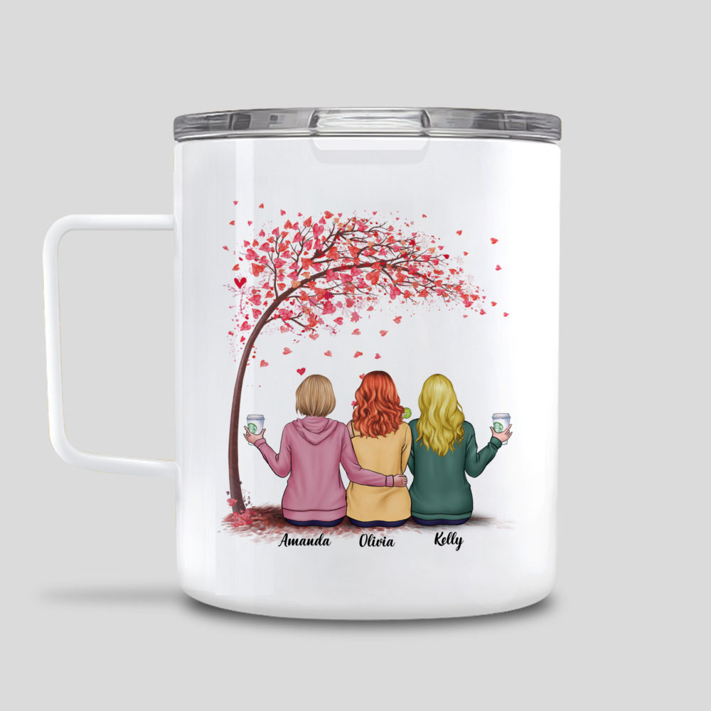 Personalized sisters mug - I'd Walk through Fire for You Sisters