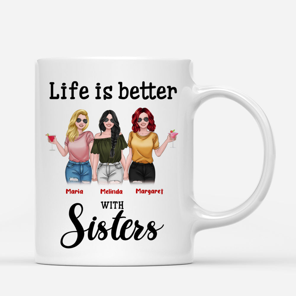 Personalized Mug - Sister - Life is better with sisters (N)_2