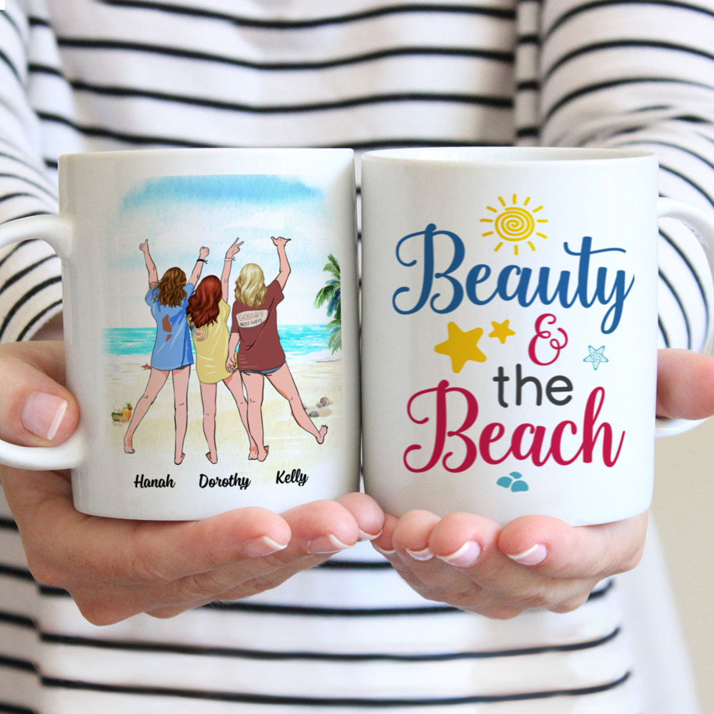 Personalized Mug - Up to 5 Girls - Beauty and the beach