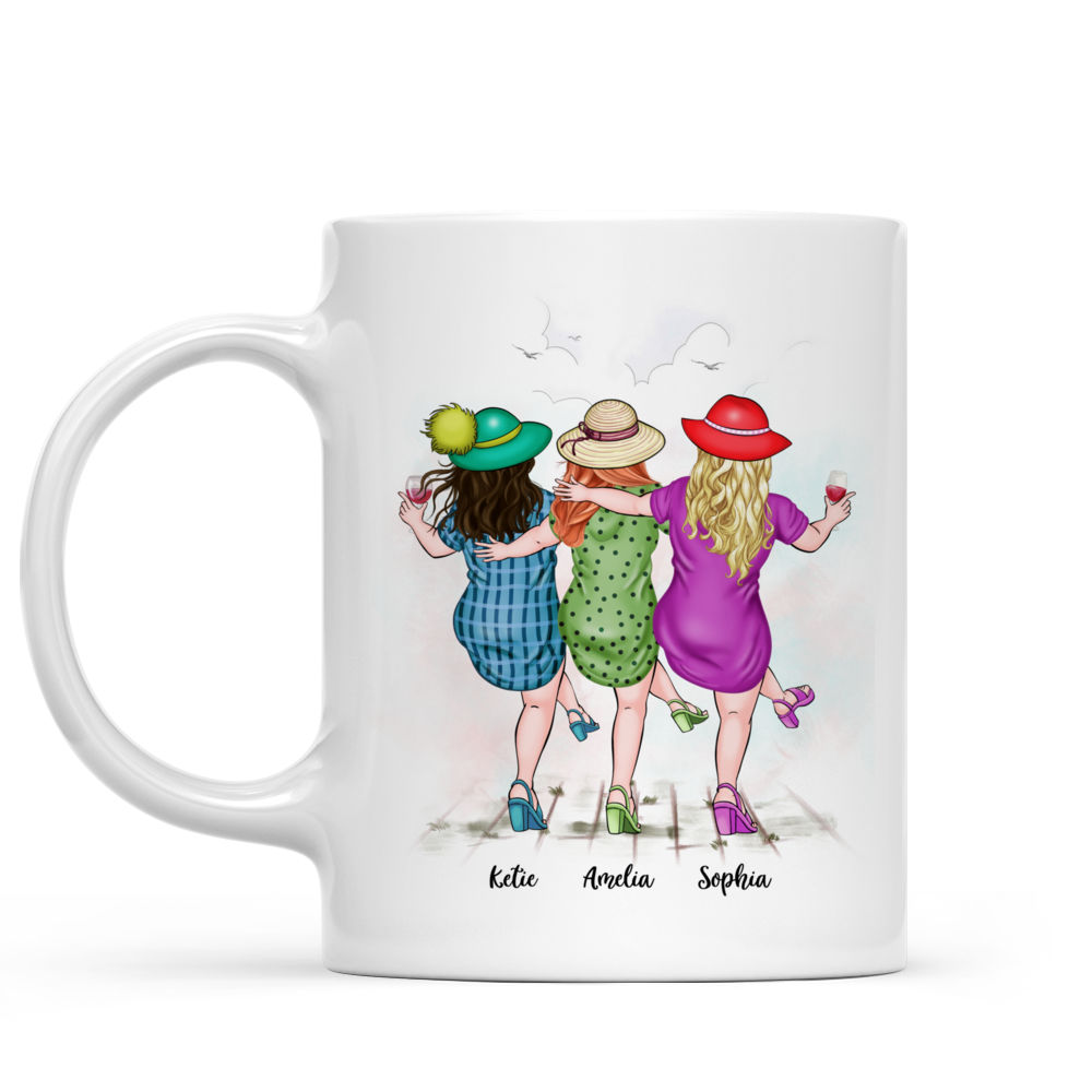 Personalized Mug - Up to 5 Women - We'll Be Friends Until We're Old And Senile, Then We'll Be New Best Friends_1