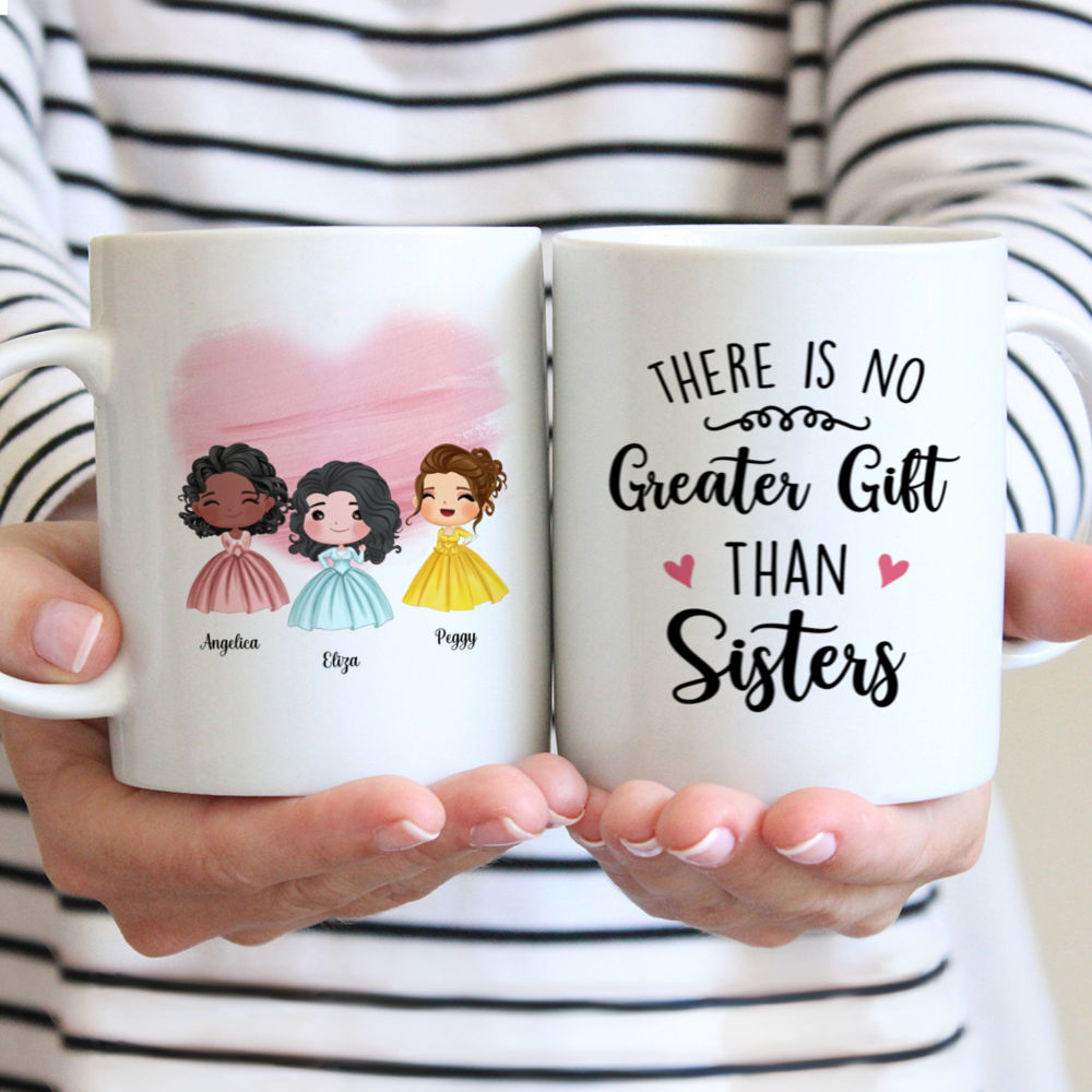 Personalized Mug - Sisters - There Is No Greater Gift Than Sisters (Cartoon)_2