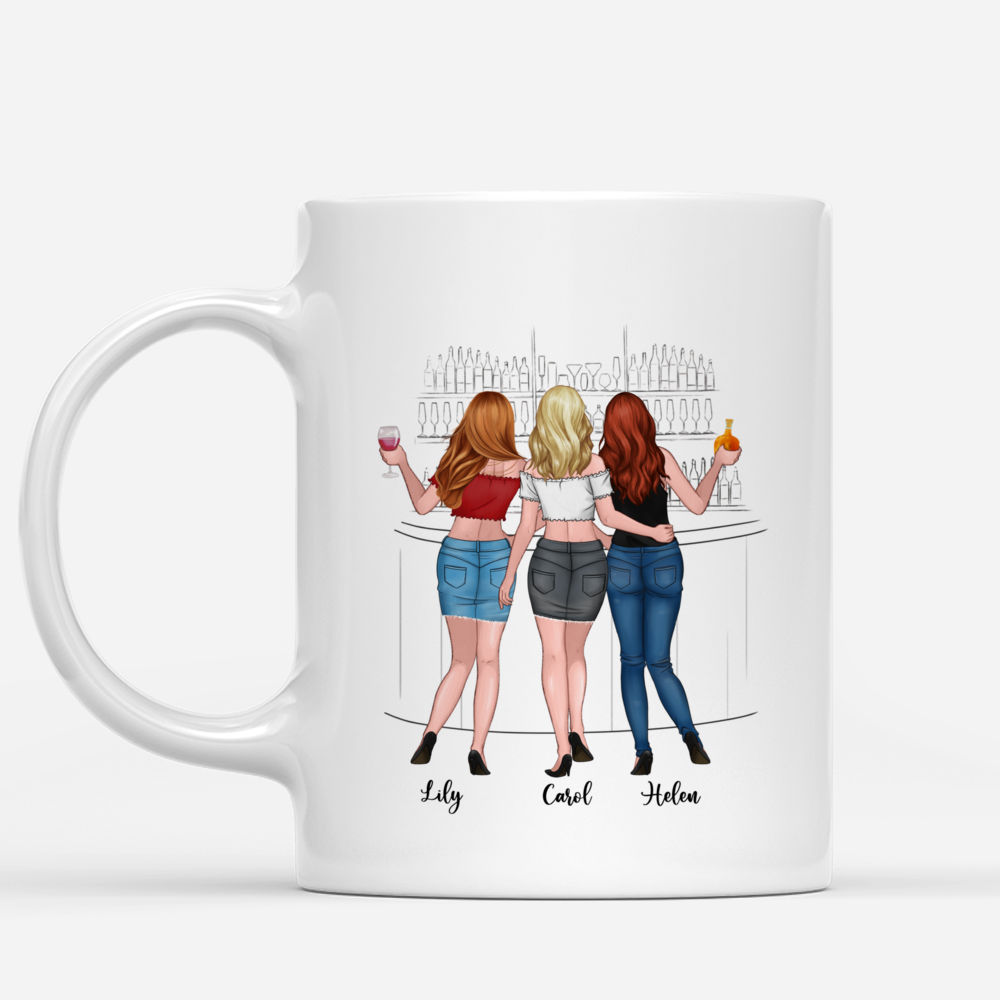 Personalized Mug - Up to 6 Girls - I would fight a bear for you besties... (Drink)_1