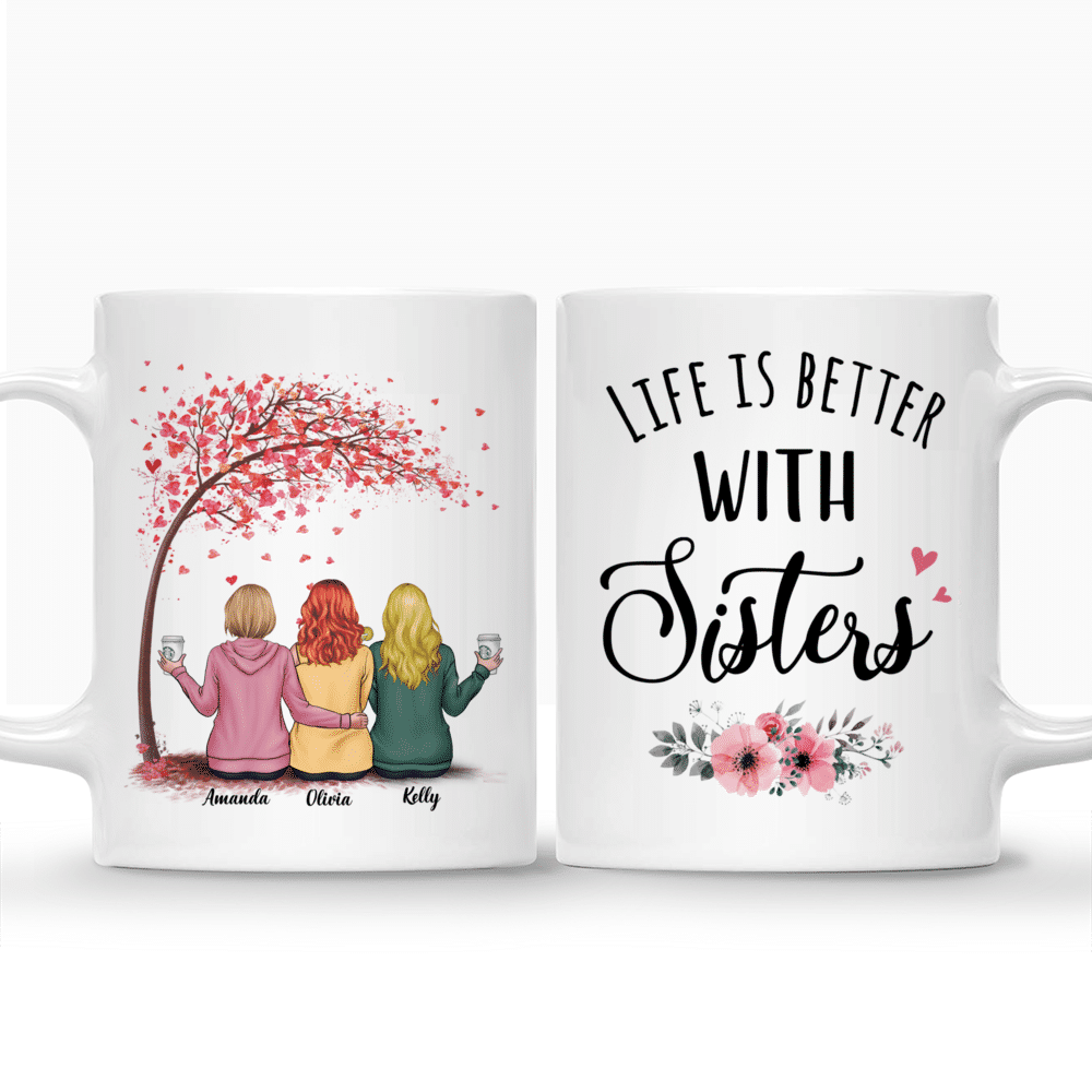 Personalized Mug - Life Is Better With Sisters (Version 2) | Gossby_3