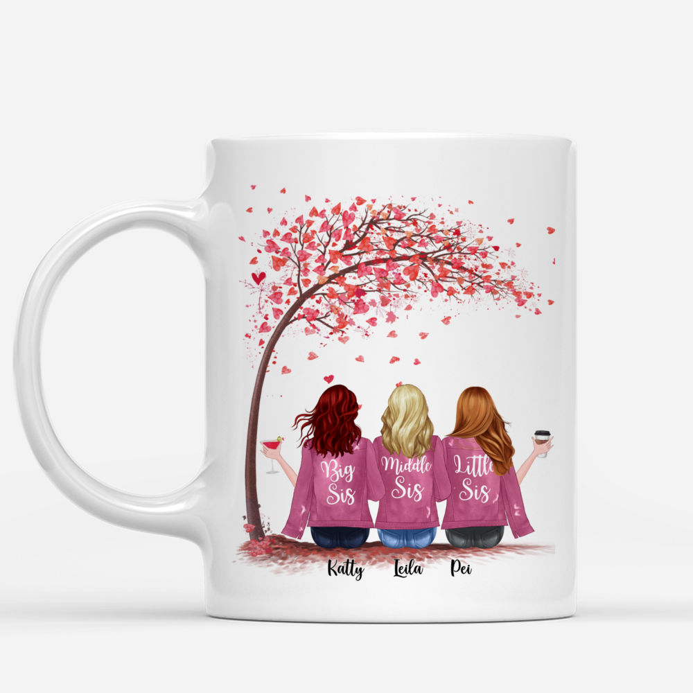 Personalized Mug - Up to 6 Sisters - Sisters are like stars, you can't always see them, but you know they're always there (NPO)_1