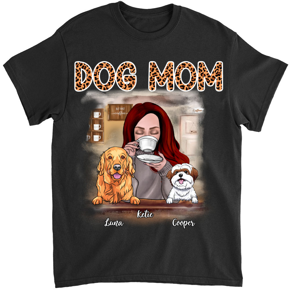 Girl and Dogs - Dog Mom - Mother's Day Gifts, Gifts For Mother, Birthday Gifts For Mom - Personalized Shirt_2