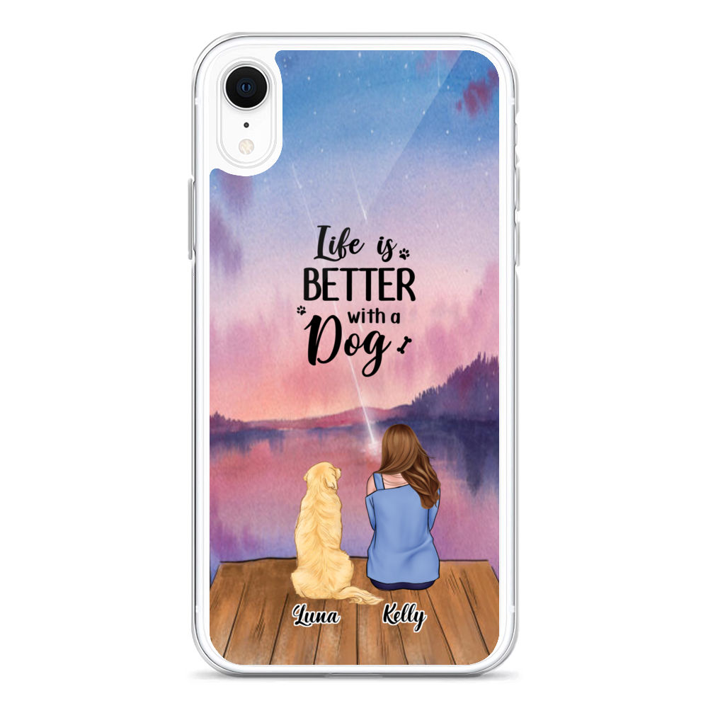 iPhone SE (2020) / 7 / 8 WOOF meme, Dogs make me Happy, Life is better with  a Dog Case