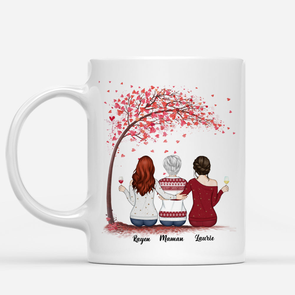 Personalized Mug - Mère & Filles - Mère et filles liées à jamais (N - French)_1