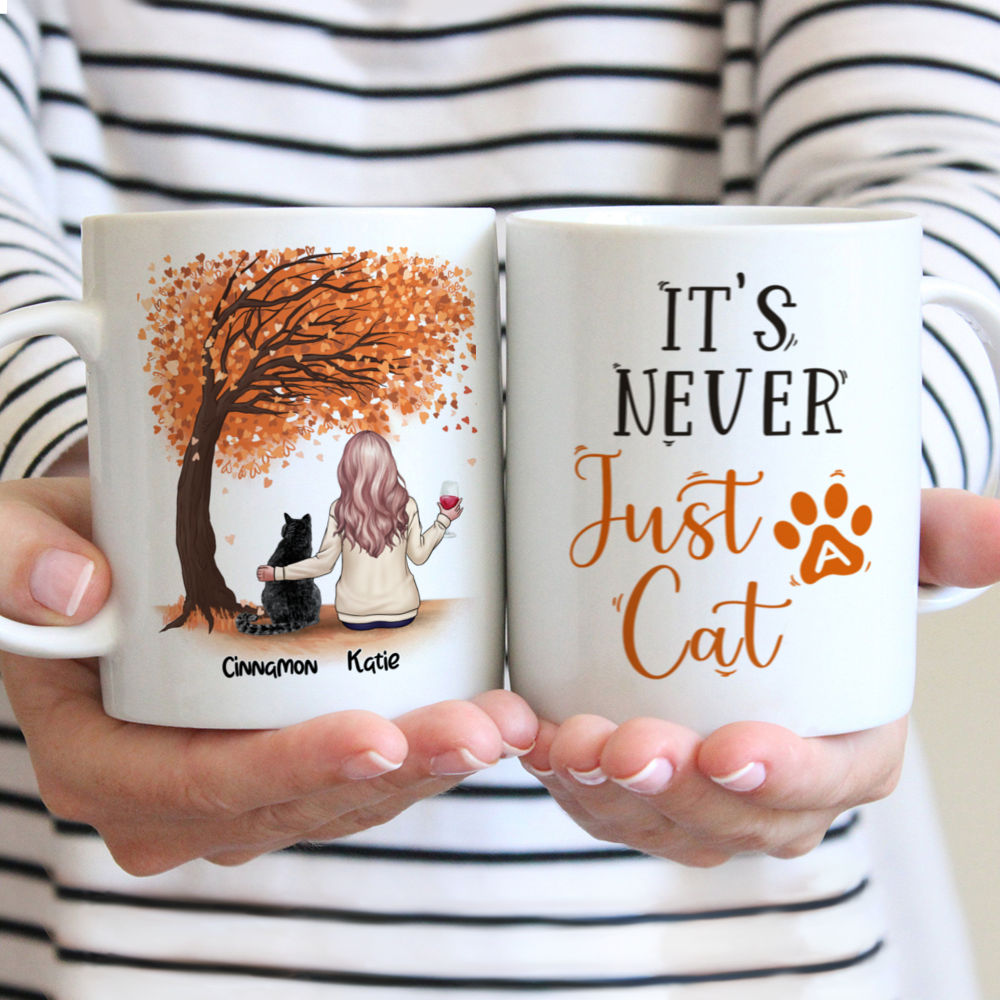 Cat Parent - It's never just a cat - Personalized Mug